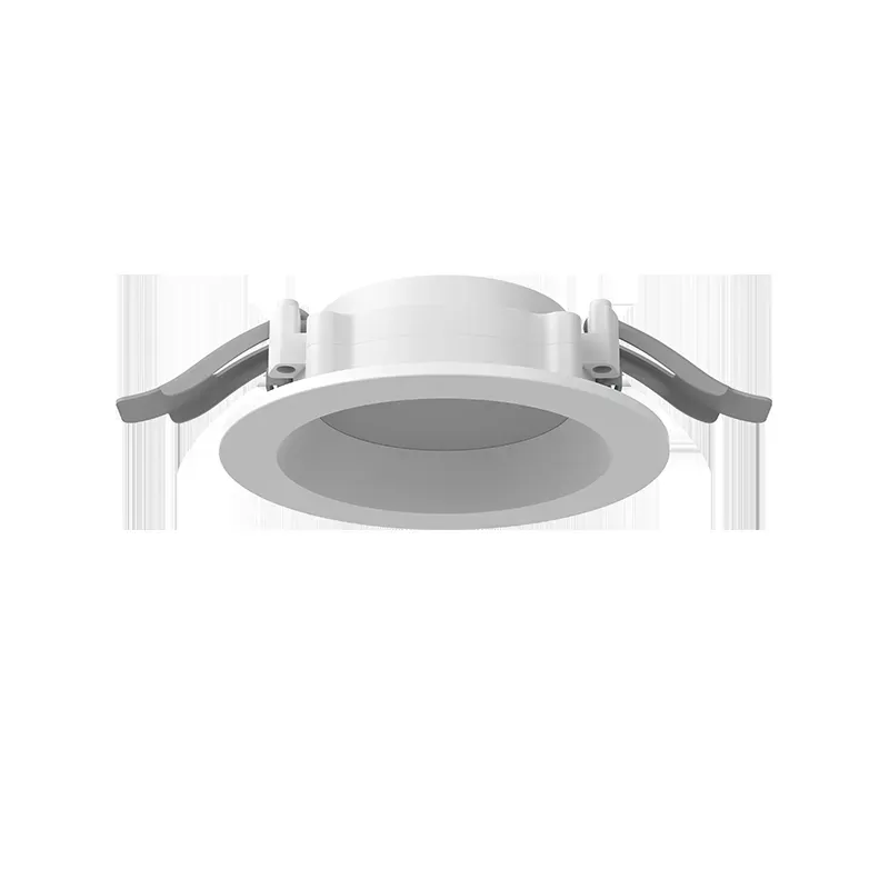 Светильник светодиодный DL-01 Pro 100 мм 13 Вт 3000 К CRI90 120х49 мм IP65/40 RAL 9003 белый муар с рассеивателем опал аварийный автономный постоянного действия Вартон V1-RF-0R111-10A00-6501330