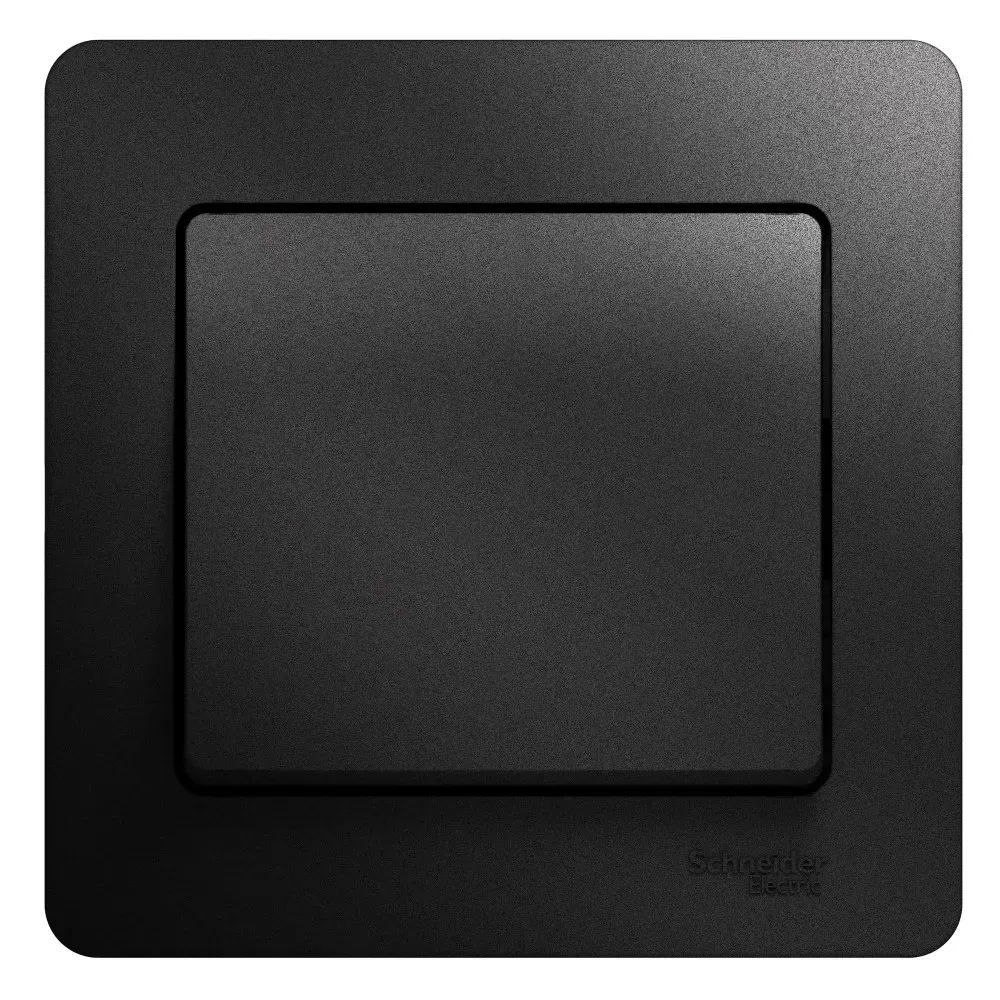 Выключатель одноклавишный, схема 1 антрацит в сборе SE (Потенциал) GSL000712