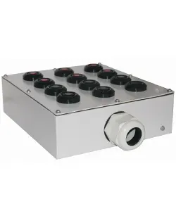 Пост управления ПКУ-15-21.341-54У2 (6хКЕ081/2(1з+1р) черная + 6хКЕ081/2(1з+1р) красная + PG-36) Электротехник ET008534