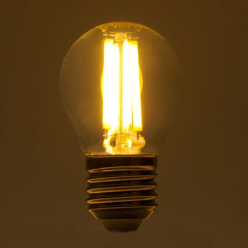 Лампа светодиодная LED 8вт Е27 теплый шар FILAMENT Feron.PRO