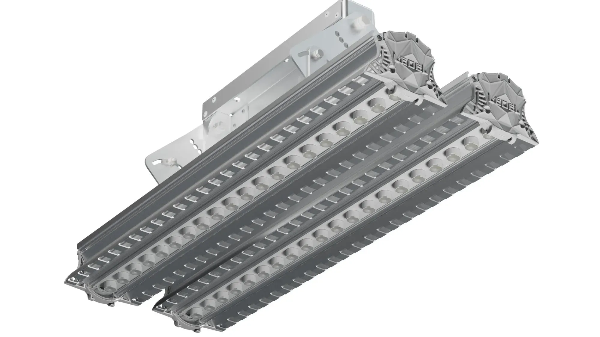 L-industry Turbine HB2 120Вт 16800Лм диаграмма Г60 5000K прозрачный рассеиватель металл поворотное крепление для высоких пролетов 220AC IP66 LEDEL INT120-36-1111-18