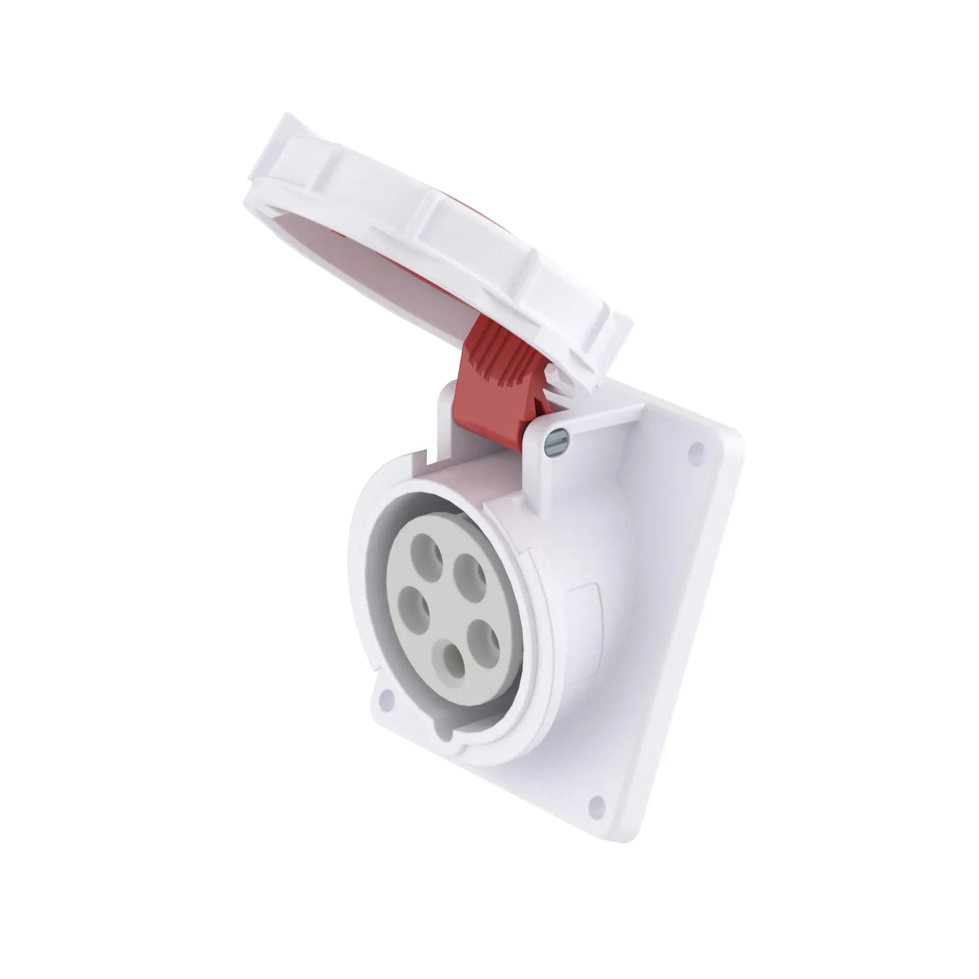 Розетка скрытой установки с наклоном ip67 16a 3p+e+n 400v ДКС DIS4181667