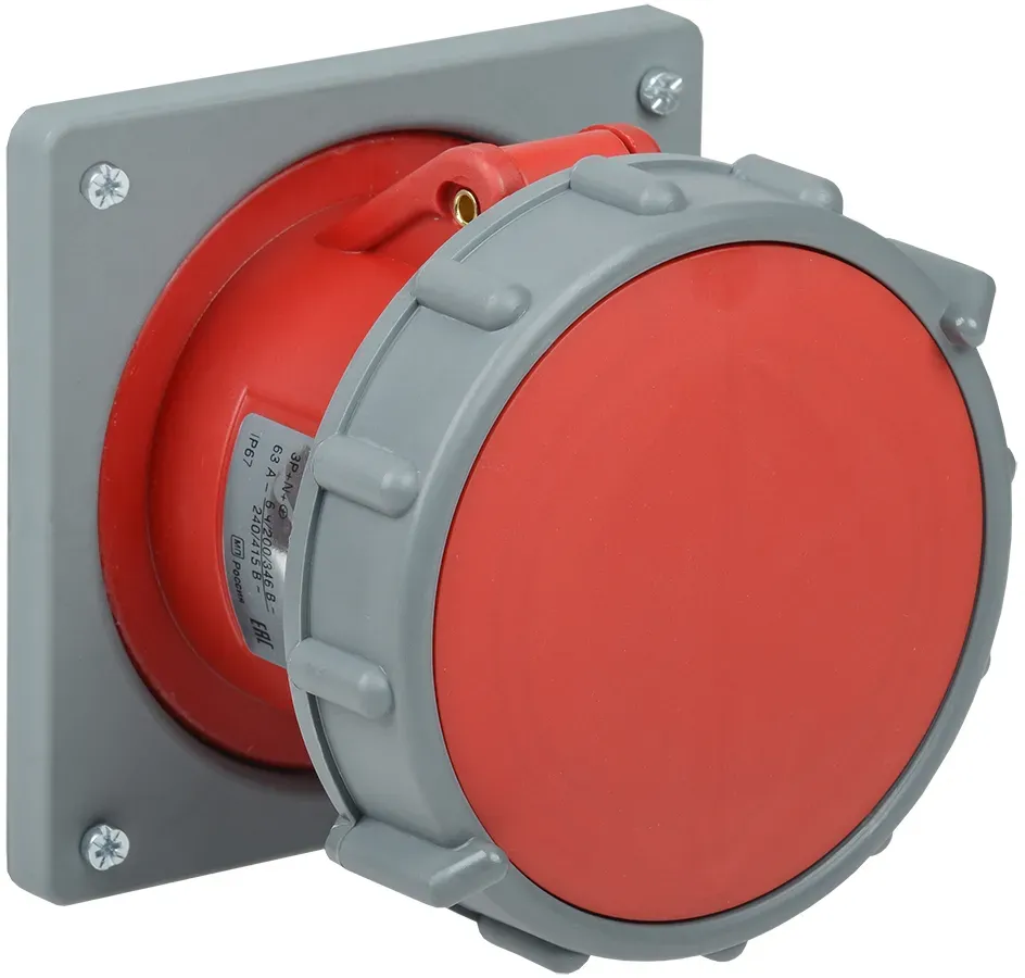 Magnum розетка встраиваемая сси-435 63а 3р+pе+n 415в ip67 IEK PSN70-063-5-2-67