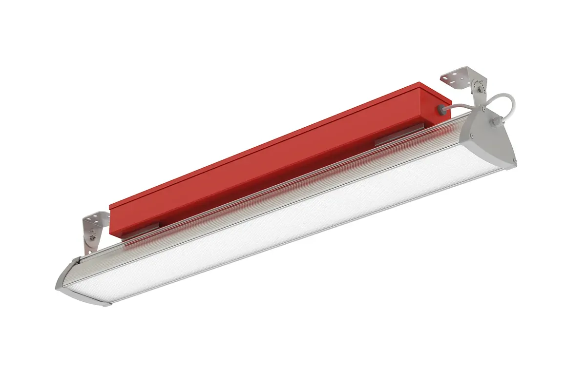 Светильник LED ВЫСОТА (СПО) 40Вт 4300Лм 5,0К КСС Д IP54 опаловый рассеиватель БАП 1ч накладной ЛЕД-Эффект LE-СПО-11-040-0573-54Х+LE0274