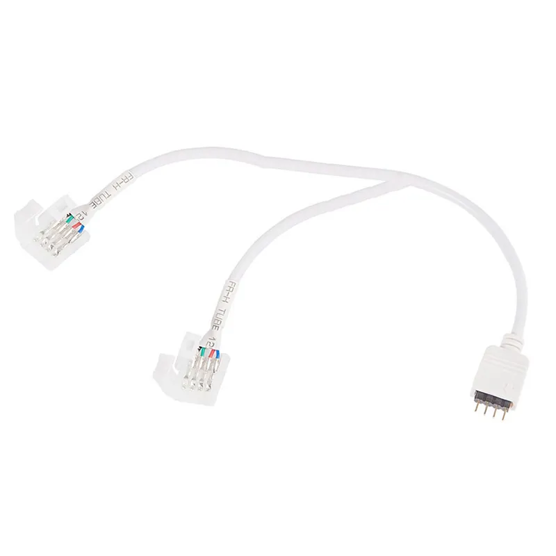 Коннектор соединительный (2 разъема) для RGB светодиодных лент с влагозащитой шириной 10 мм и контроллеров, длина 30 см LAMPER REXANT 144-133