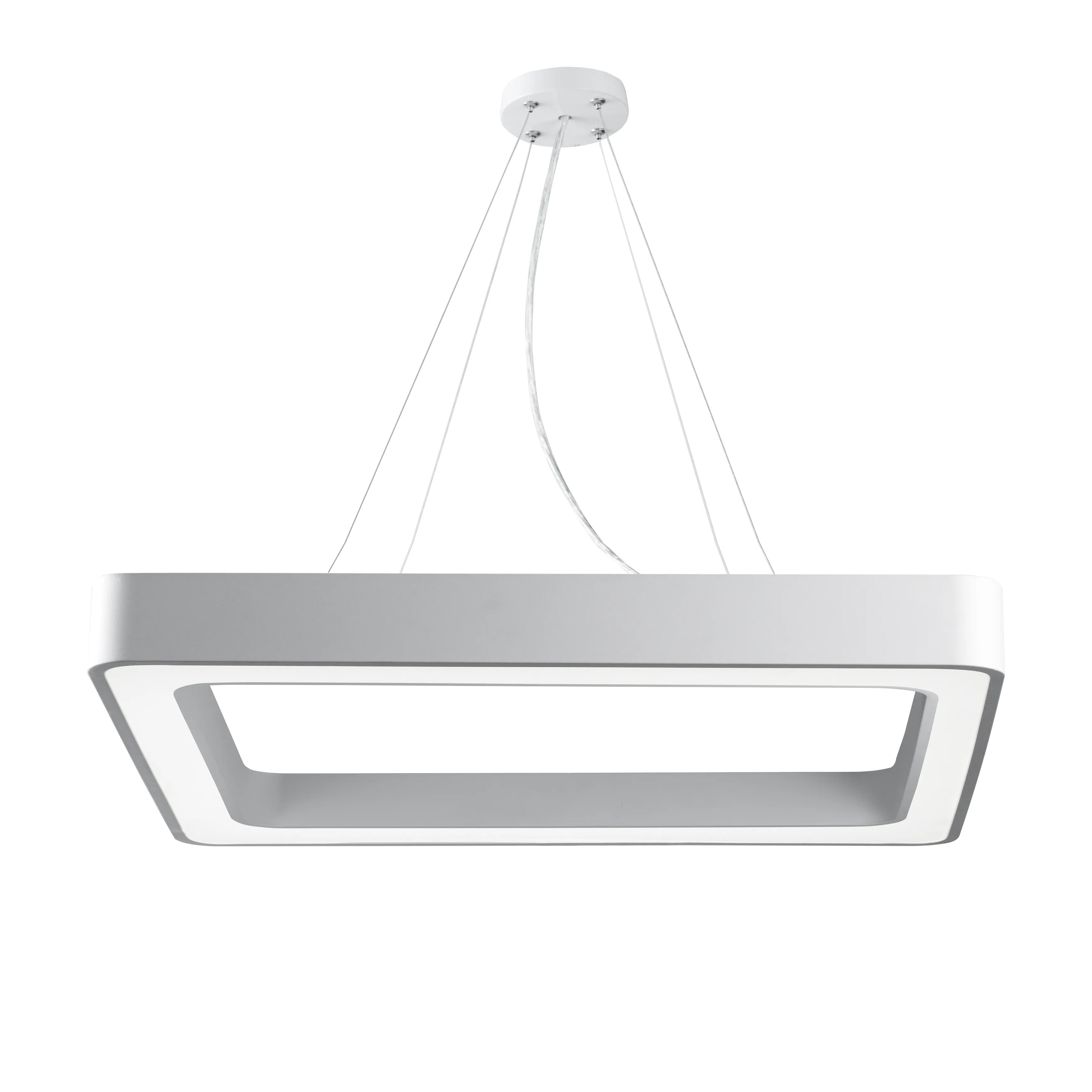 Светильник светодиодный Geometria Quadro SPO-161-W-40K-060 60Вт 4000К 5500Лм IP40 600х80 белый подвесной ЭРА Б0050582