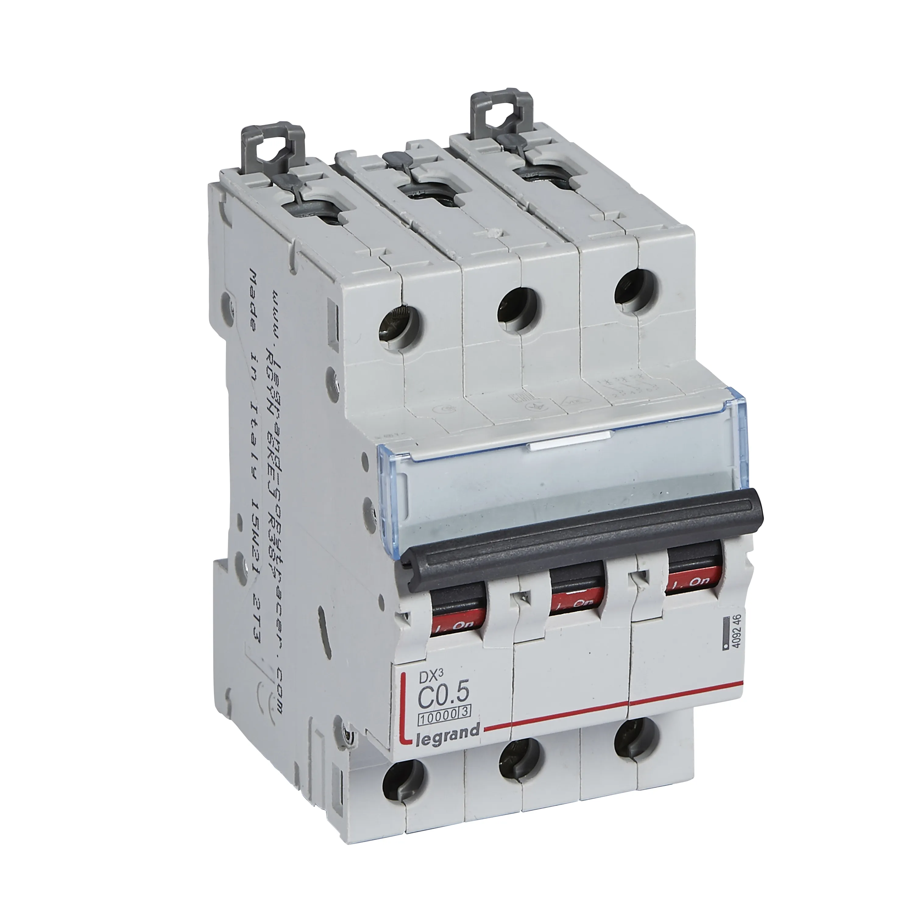 Выключатель автоматический трехполюсный 0.5а c dx3 10kа/16kа LEGRAND/DACCORD 409246