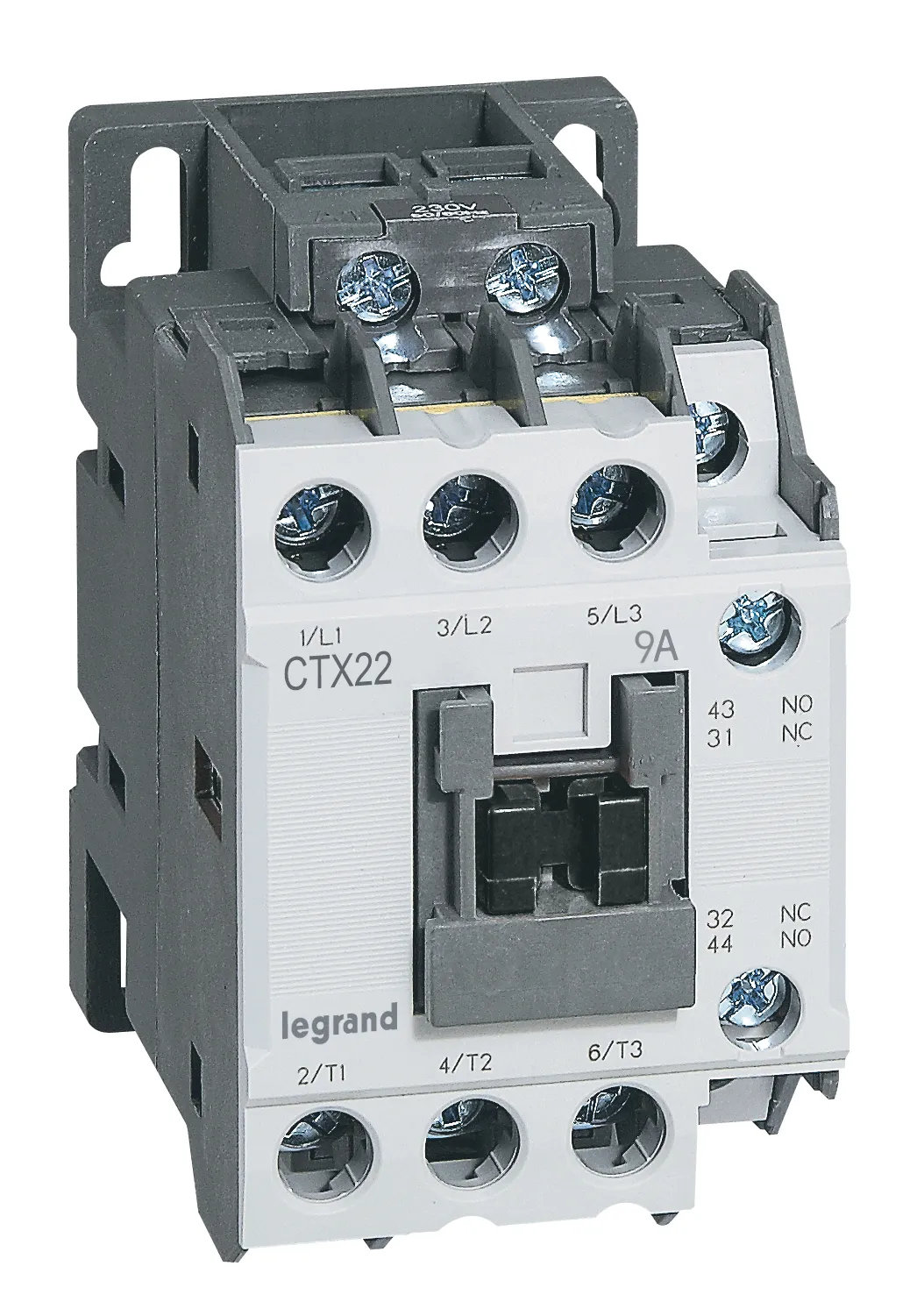 Контактор CTX3 22 3P 9A (AC-3) 1но1нз =48В LEGRAND 416083
