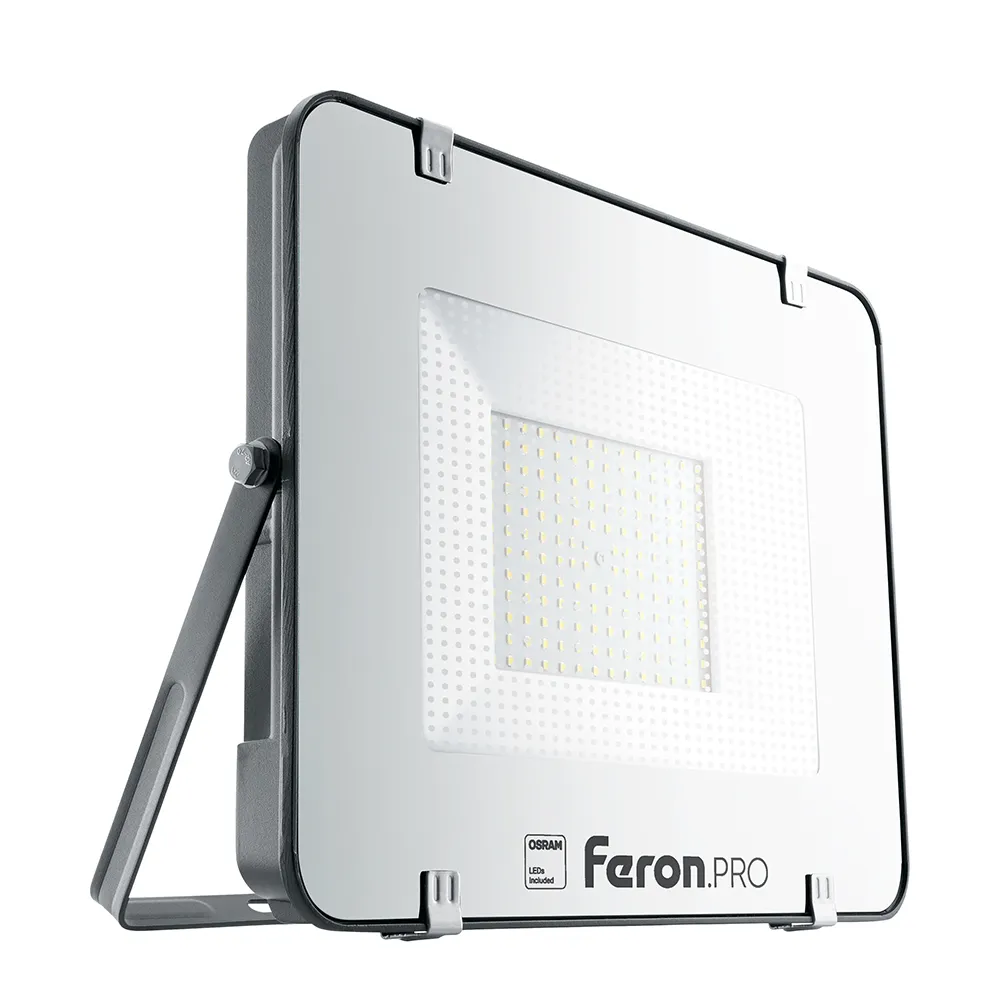 Прожектор светодиодный до-150w 6400к 15000лм ip65 черный feron.pro STEKKER 41542