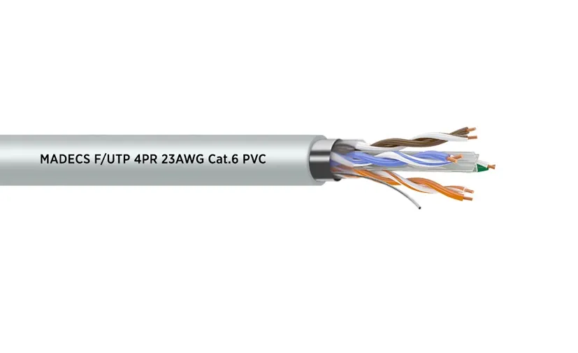 Витая пара F/UTP 4PR 23AWG Cat.6 PVC экранированная(DCM Test Report)