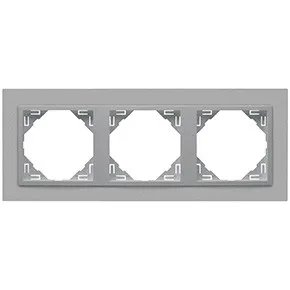 Efapel 90930 TAA 3-х местная рамка, алюминий/алюминий Efapel 90930 TAA