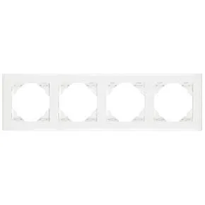 Efapel 90940 TBR 4-х местная рамка, белый Efapel 90940 TBR