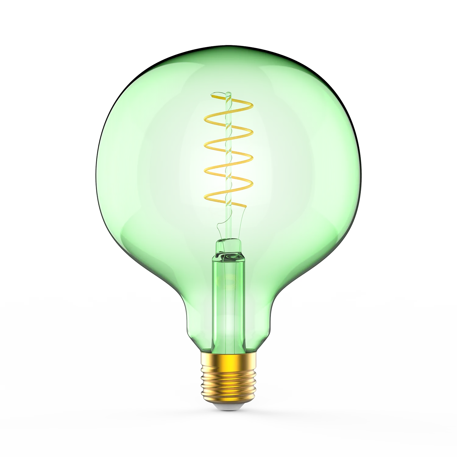 Лампа светодиодная филаментная led 5 вт 190 лм 1800к ac185-265в e27 шар g125 теплая зеленая колба black filament gauss GAUSS 1012802105