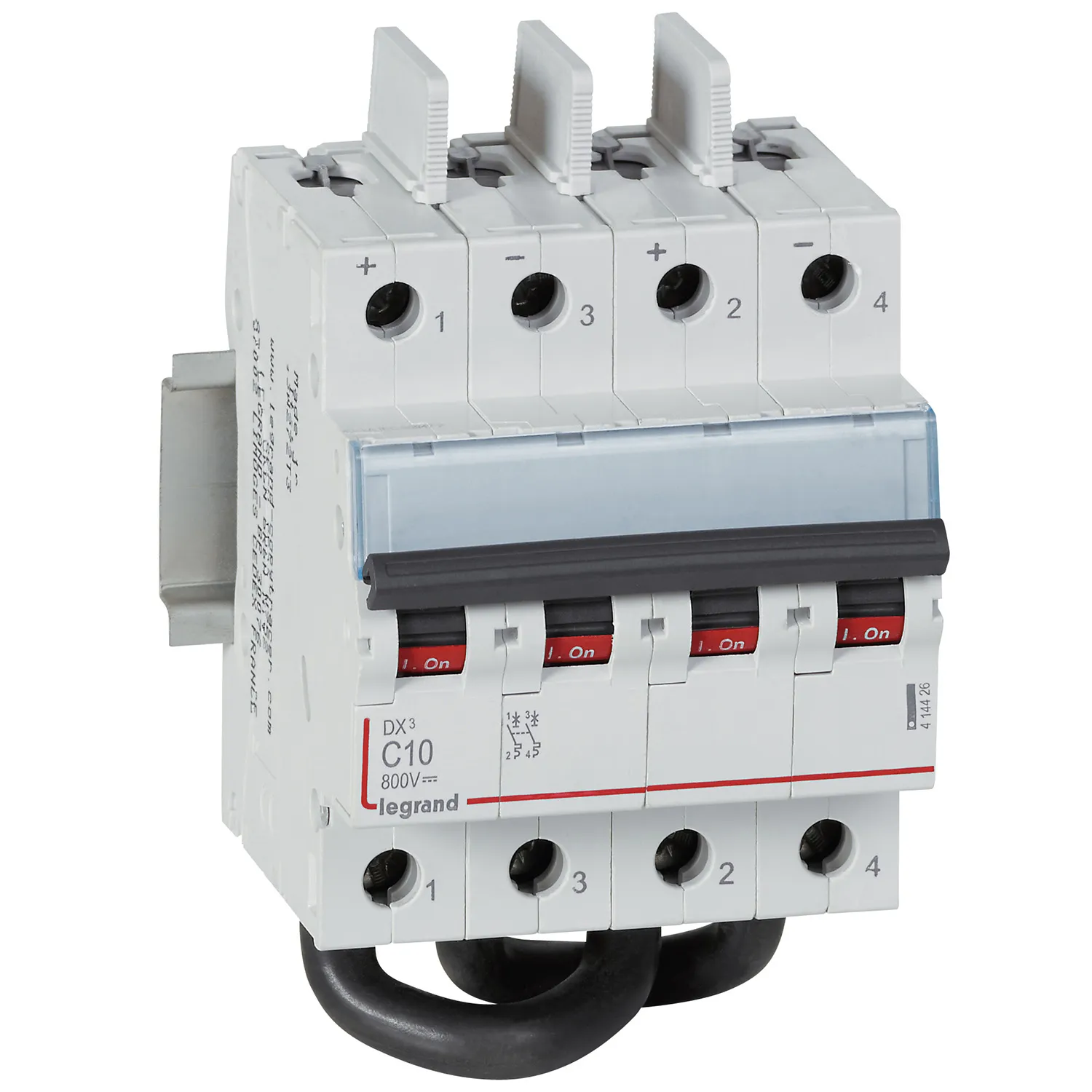 Выключатель автоматический двухполюсный 10а в dx3 dc 800в LEGRAND/DACCORD 414426