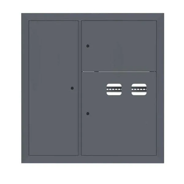 Щит этажный 2 кв. слаботочка слева ral7024 (1000х950х150) ekf proxima EKF MB29-V-2Z-RAL7024