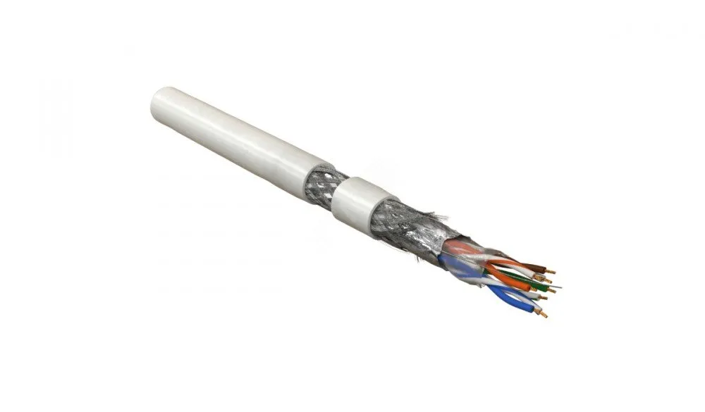 Витая пара SF/UTP кат 5e 4 пары AWG26 patch IN LSZH нг(А)-HF белый 305м