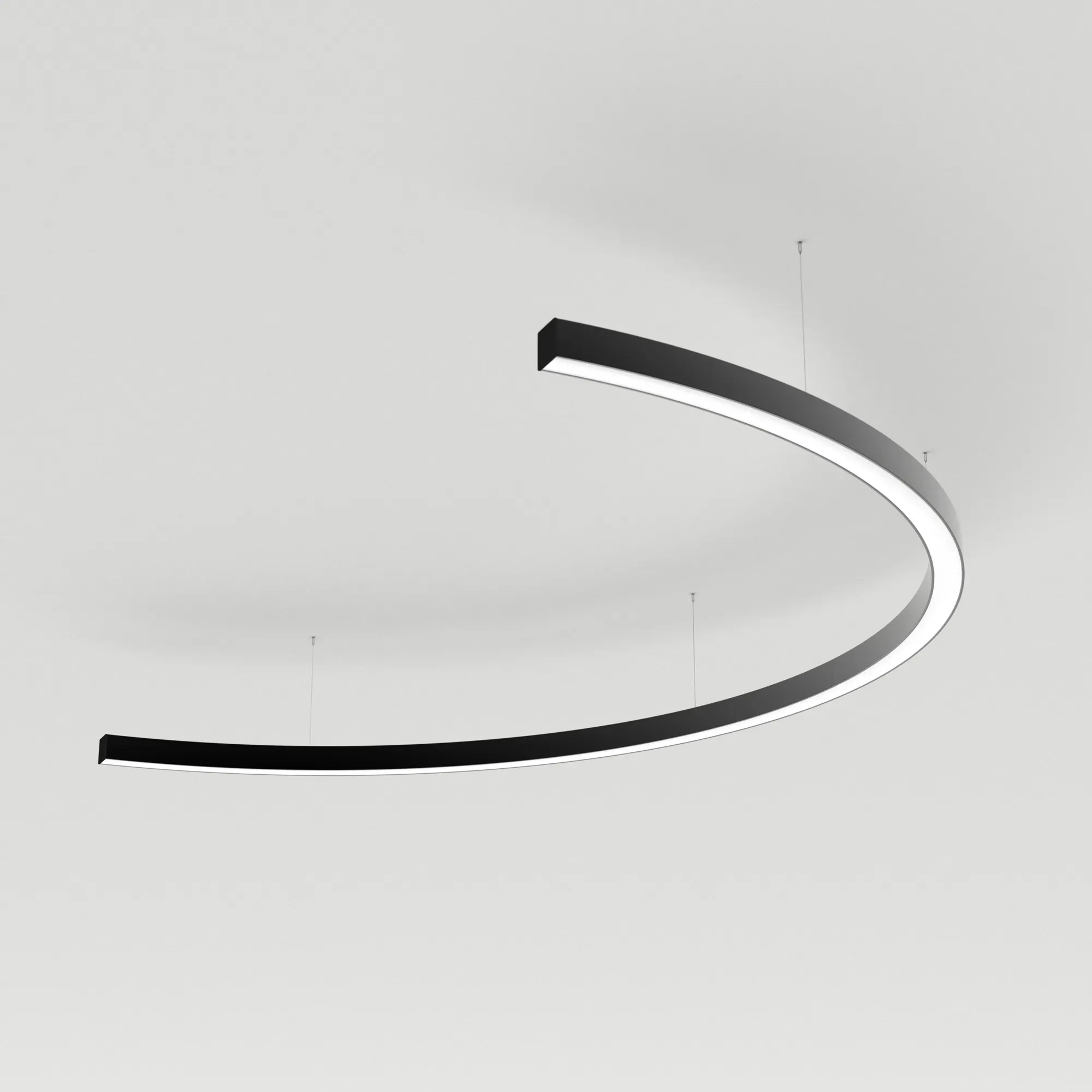 Светильник SP-LINE-HANG-ARC-C3535-D1500-61W Day4000 (BLACK, 230V) (, Металл) Arlight 034035(1)