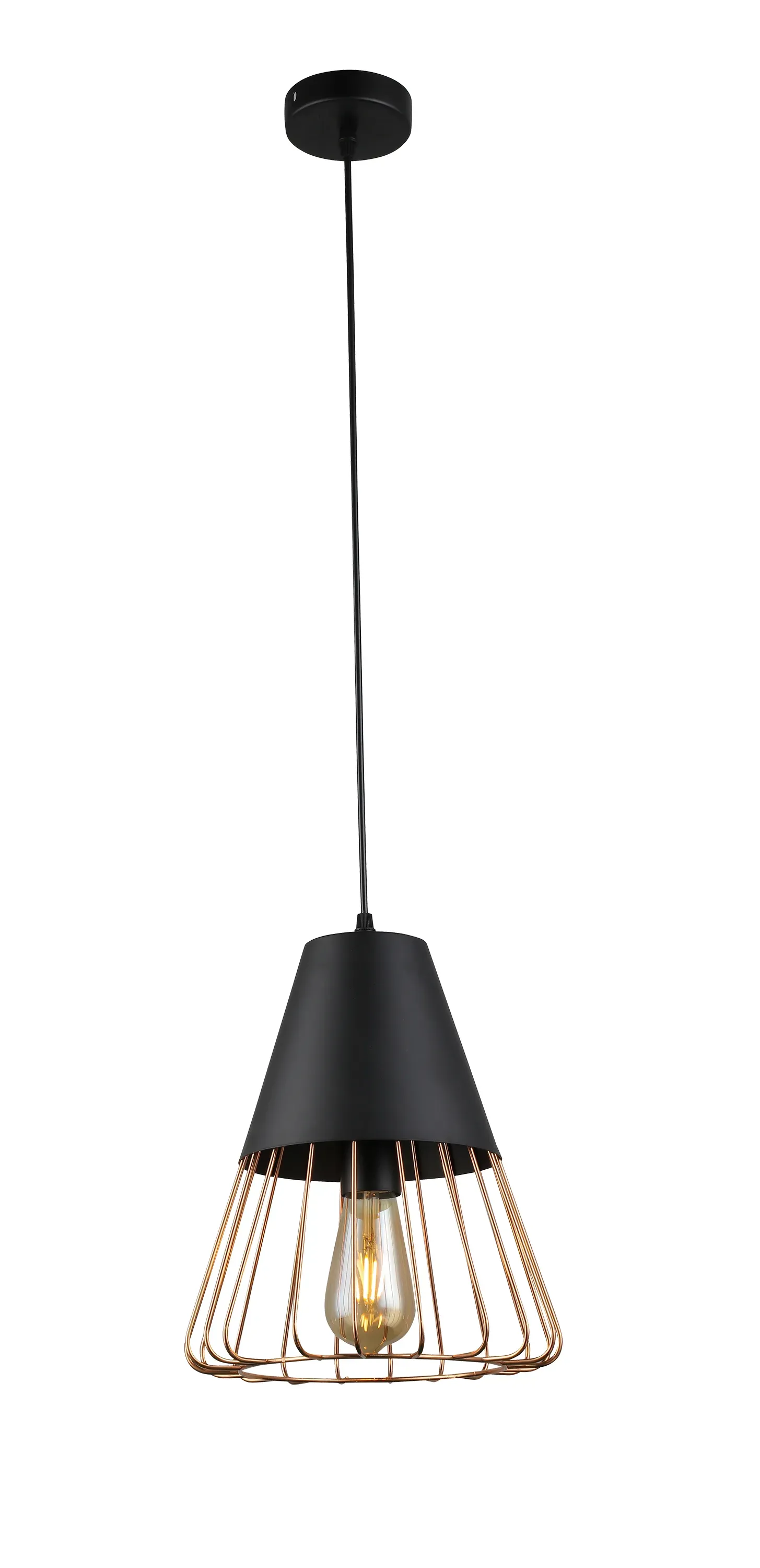 Светильник подвесной (подвес) Kasimira 5050-201 1 х E27 60 Вт лофт - кантри Rivoli б0047529