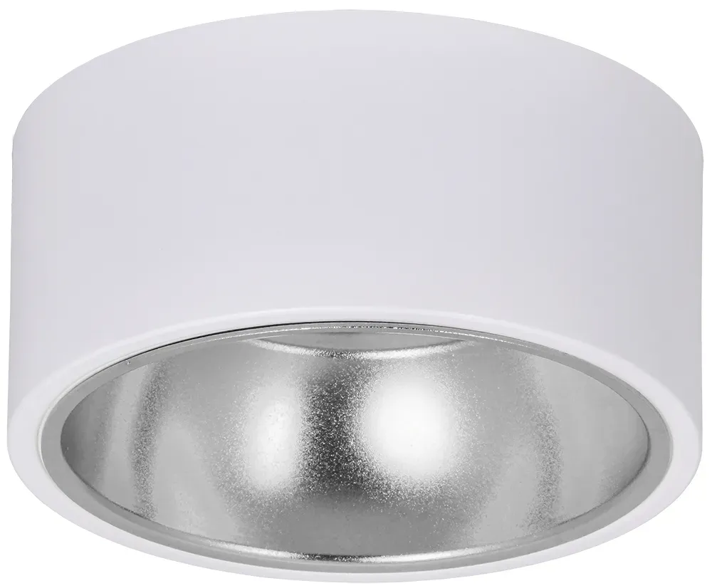 LIGHTING Светильник 4017 накладной потолочный под лампу GX53 белый/хром IEK IEK LT-UPB0-4017-GX53-1-K54