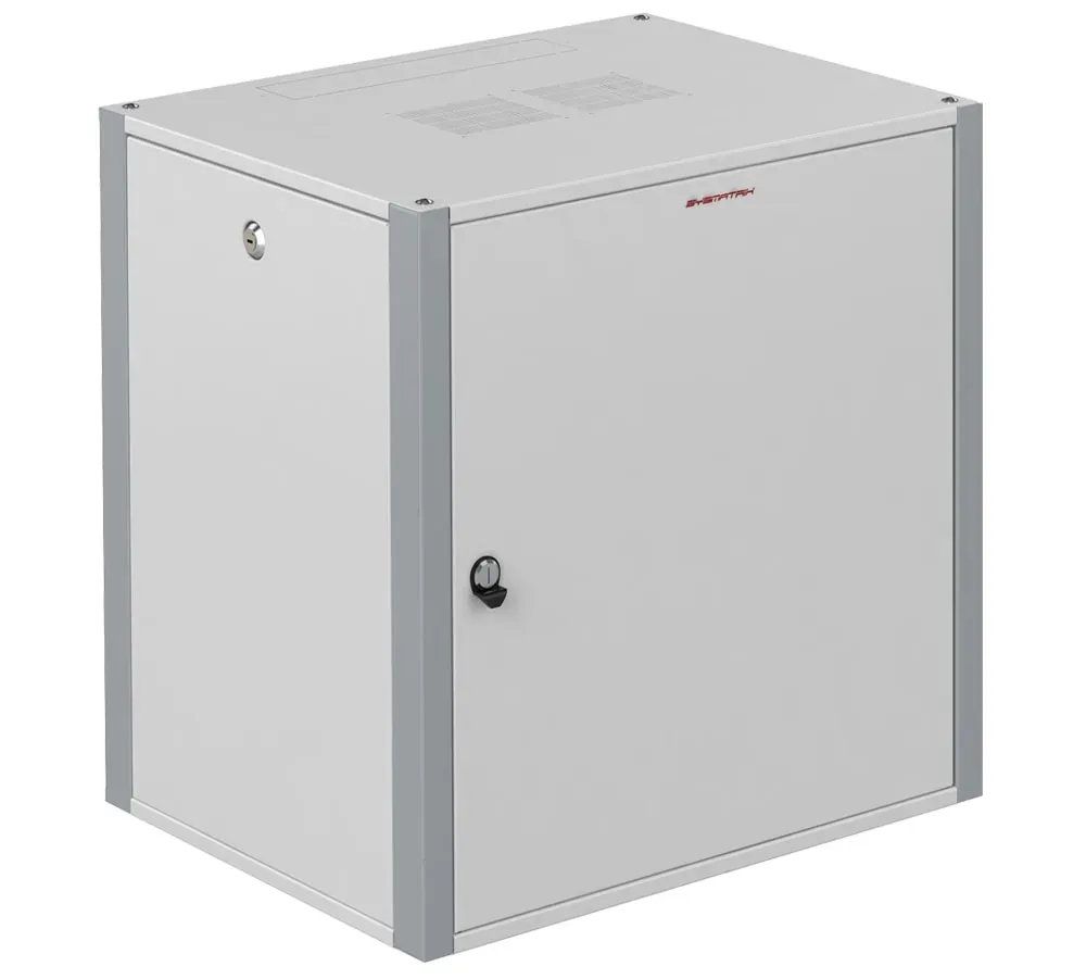 Шкаф телекоммуникационный настенный 19' 18u дверь металл ip20. 600x350x852mm(шхгхв) цвет серый(ral 7035/ral7000) SYSMATRIX WP 6318.720
