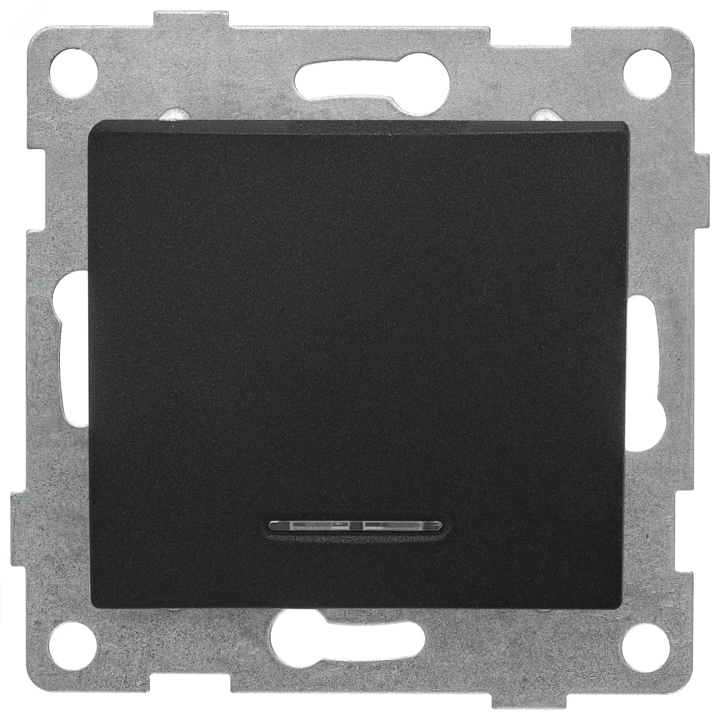 GUSI Bravo механизм выключателя 1кл. (инд), скрытая  установка,  10А, 250В. Цвет: графит. GUSI Electric С10В18-010