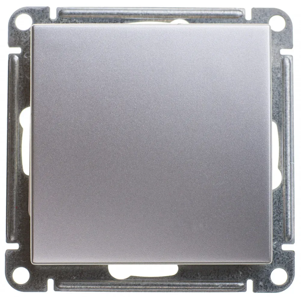 Выключатель одноклавишный, двухполюсный, 10АХ, механизм, матовый хром SE (Потенциал) VS210-152-5-86