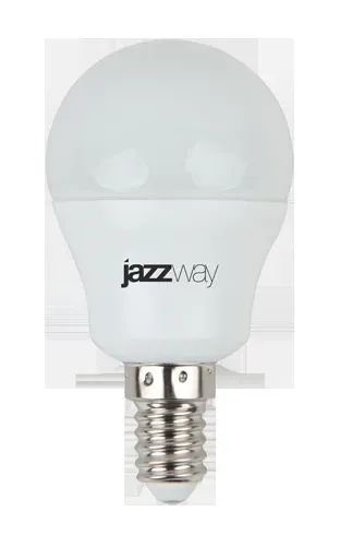 Лампа светодиодная led 8 вт 640лм 3000к белая е14 шар JAZZWAY 5028593