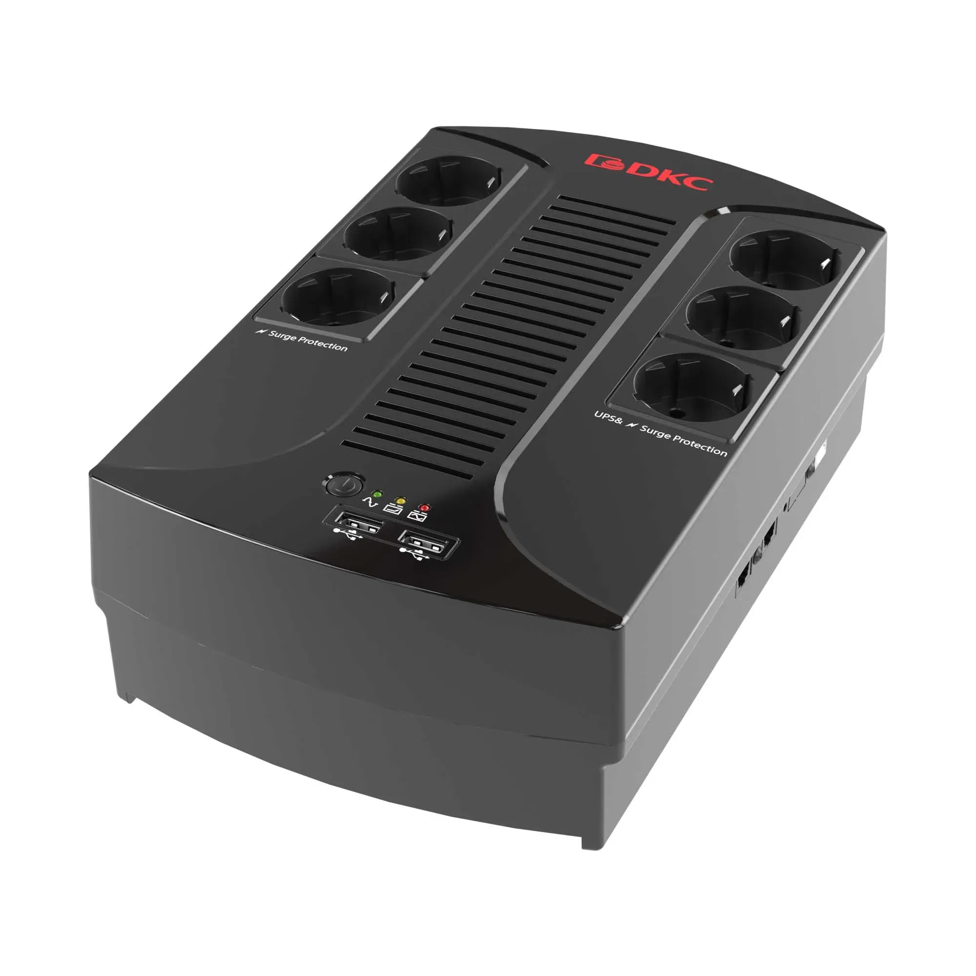 Источник бесперебойного питания line-interactive, Info PDU, 800 ВА/480 Вт, 1/1, 6xSchuko, USB для зарядки (2), USB + RJ11, 1x8Aч DKC IT INFOPDU800