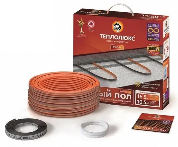 Кабель нагревательный для теплого пола ProfiRoll 540 Вт 31.5 м Теплолюкс 100035704700