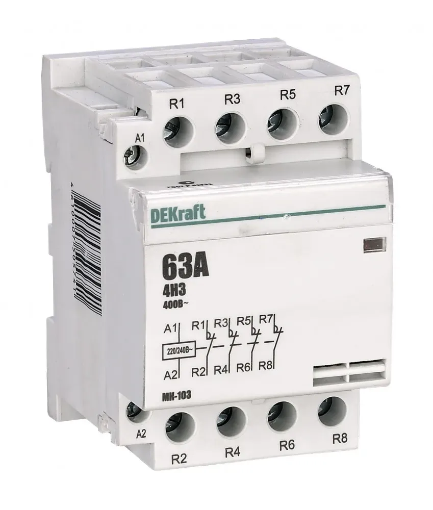 Контактор модульный 4НЗ 40А 230В МК-103 SE (Dekraft) 18084DEK