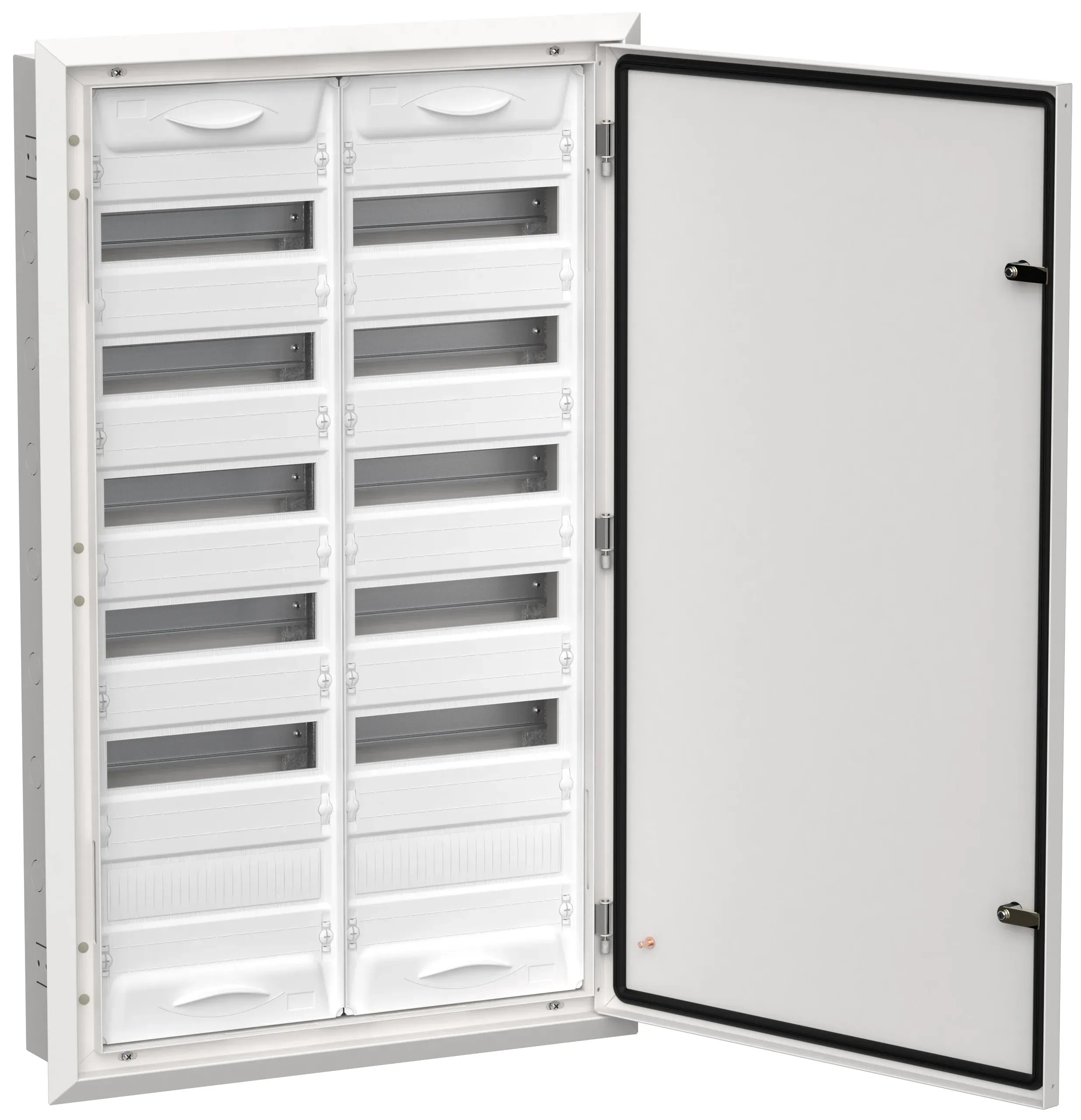 Titan 5 корпус металлический щрв-144 (2х72) 1005х625х130мм ip31 белый (одна дверь) IEK TI5-50-V-2X072-31