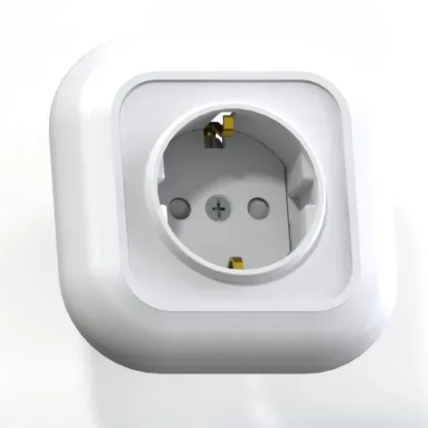 Валентина Розетка 1 пост скрытая с заземлением и  защитными шторками РС16-328 Кунцево 7655