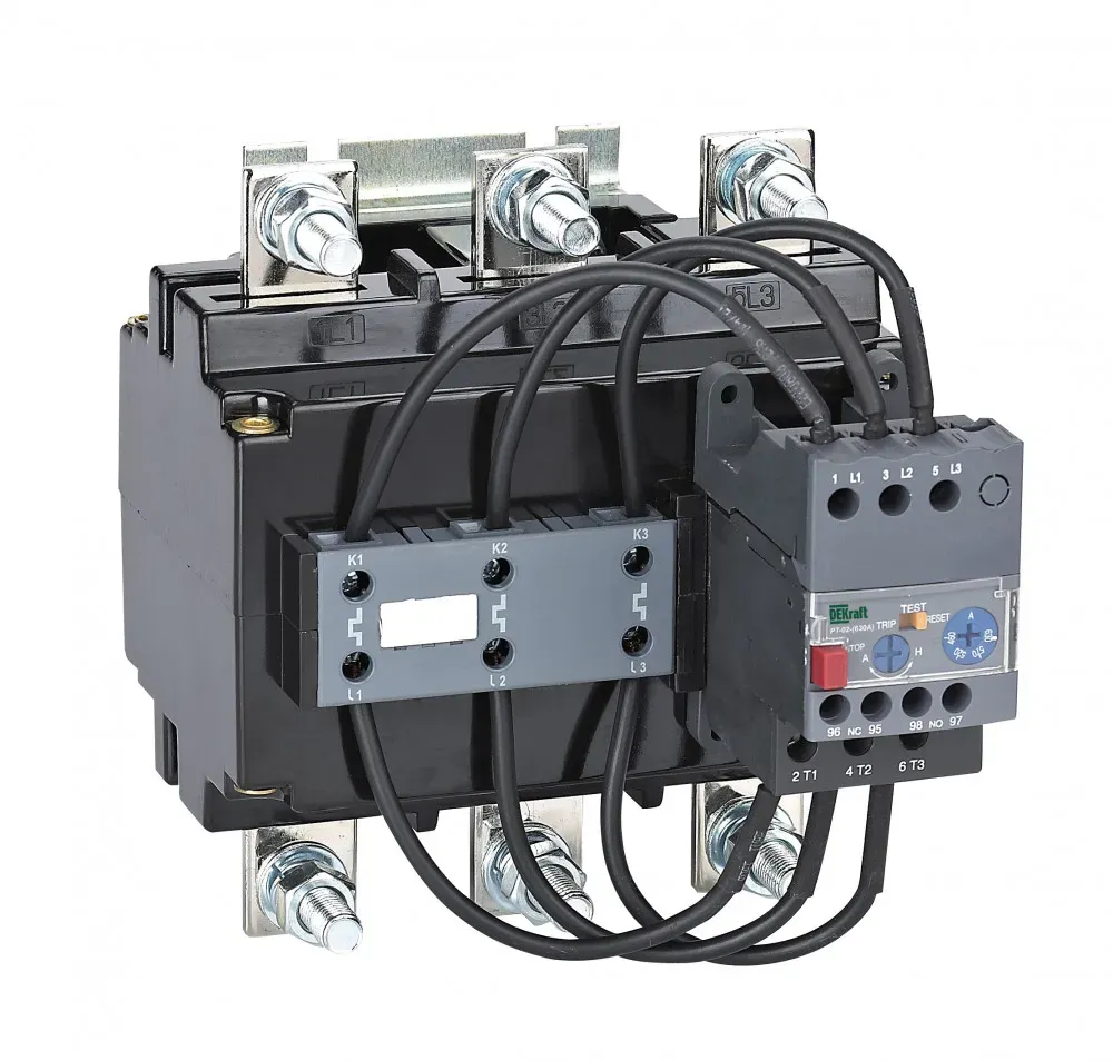 Реле тепловое для контакторов 225А-630А 145А-200А РТ-02 SE (Dekraft) 23509DEK