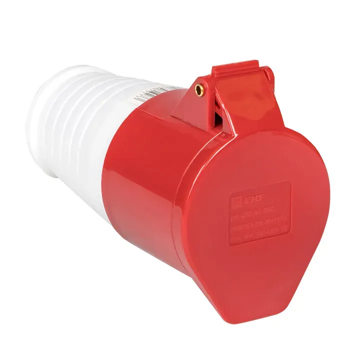 Розетка кабельная 16а 3р+ре+n ip44 переносная 380в EKF PS-215-16-380