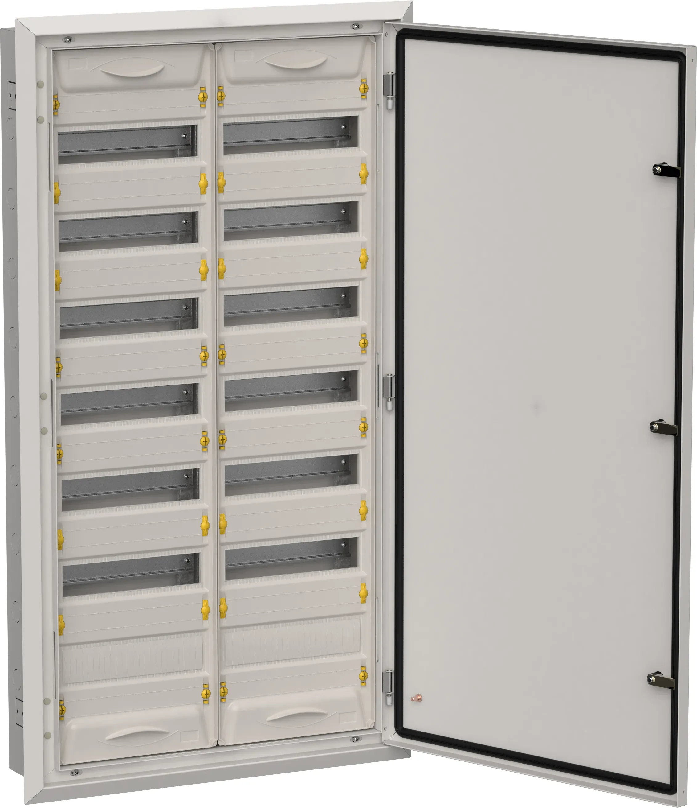 Titan 5 корпус металлический щрв-168 (2х84) 1130х625х130мм ip31 серый (одна дверь) IEK TI5-50-V-2X084-31-7035