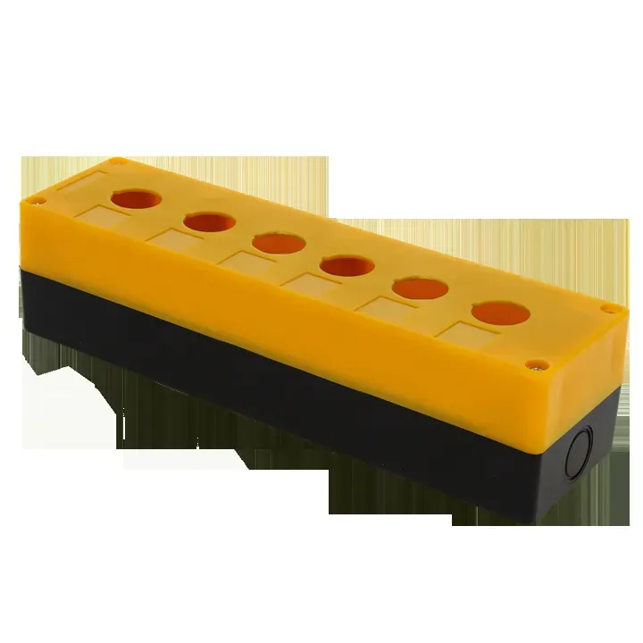 Корпус КП106 пластиковый 6 кнопок желтый EKF cpb-106-o