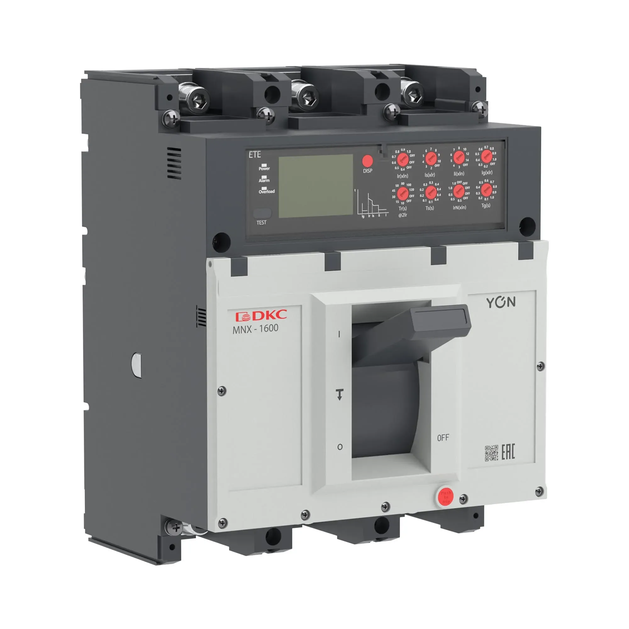 Авт. выкл. yon pro mnx1600m 3p 1250a 100ka при ac415v расц. eta ДКС MNX1600M3PETA1250