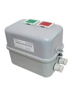 Пускатель электромагнитный ПМ12-010120 У2 В, 380В/50Гц, 1з, 10А, нереверсивный, без реле, в корпусе IP54, с кнопками ПУСК и СТОП Электротехник ET000194