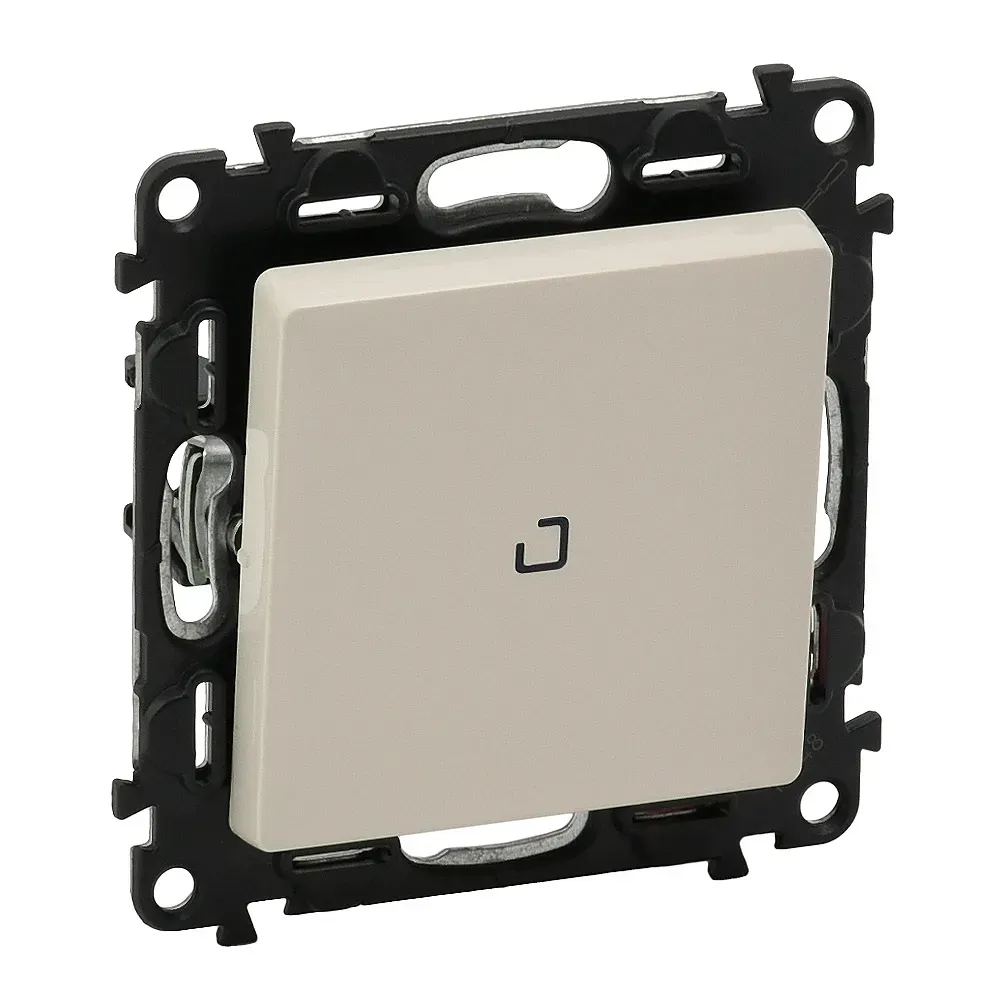 Valena LIFE Выключатель 10АХ 250В с индикацией с лицевой панелью безвинтовые зажимы слоновая кость LEGRAND 752204