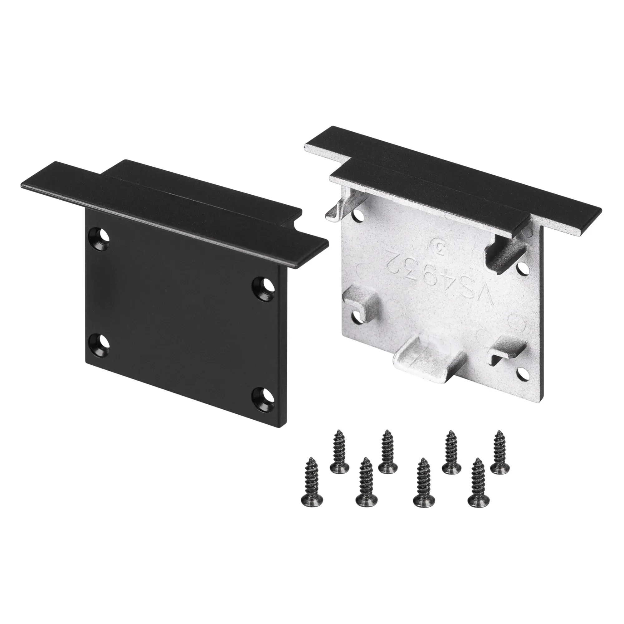 Заглушка SL-LINIA49M-FS BLACK (пластик) Arlight 036989