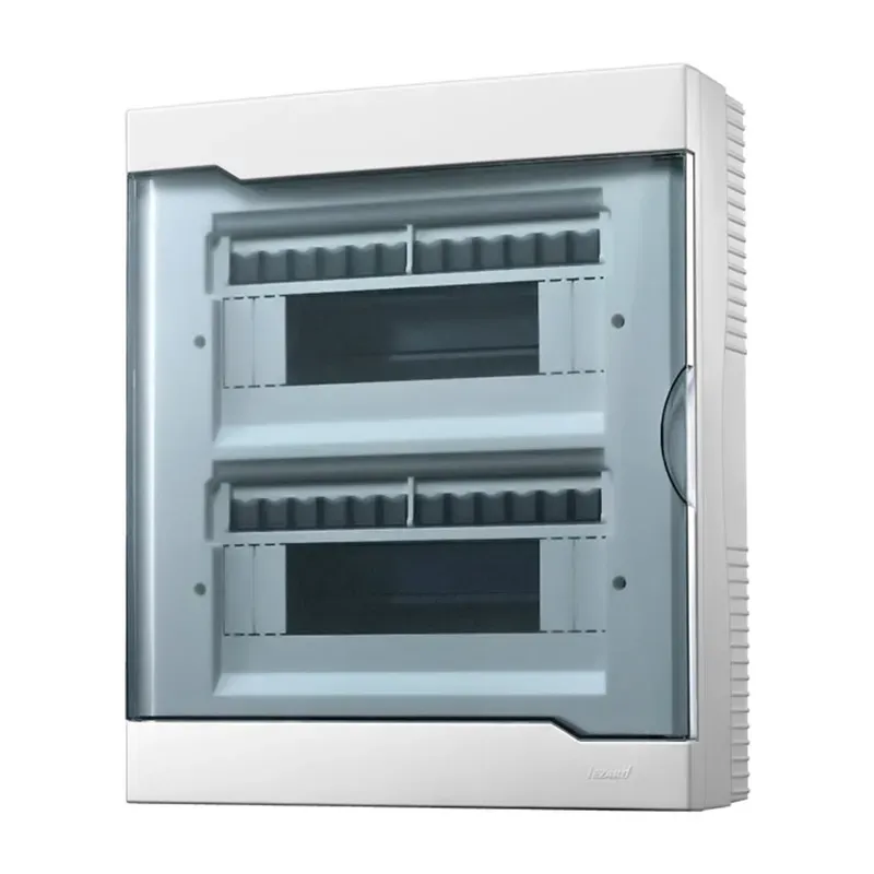 Бокс с прозрачной крышкой щрн-п-24 для наружной установки 24-х модульных устройств LEZARD 730-2000-024 NEW