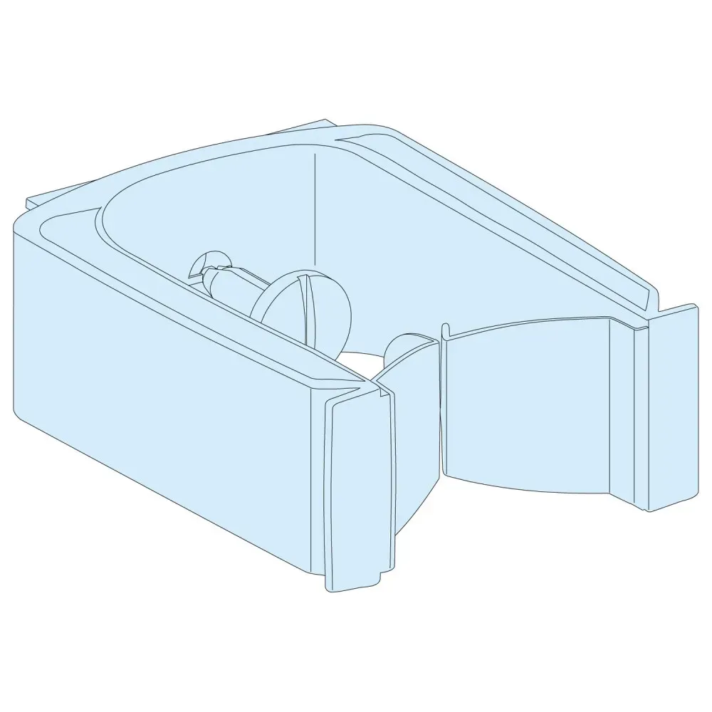 12 КРЕПЛЕНИЙ ДЛЯ ВЕРТИКАЛЬНЫХ КАБЕЛЕЙ SE (Schneider) LVS04262