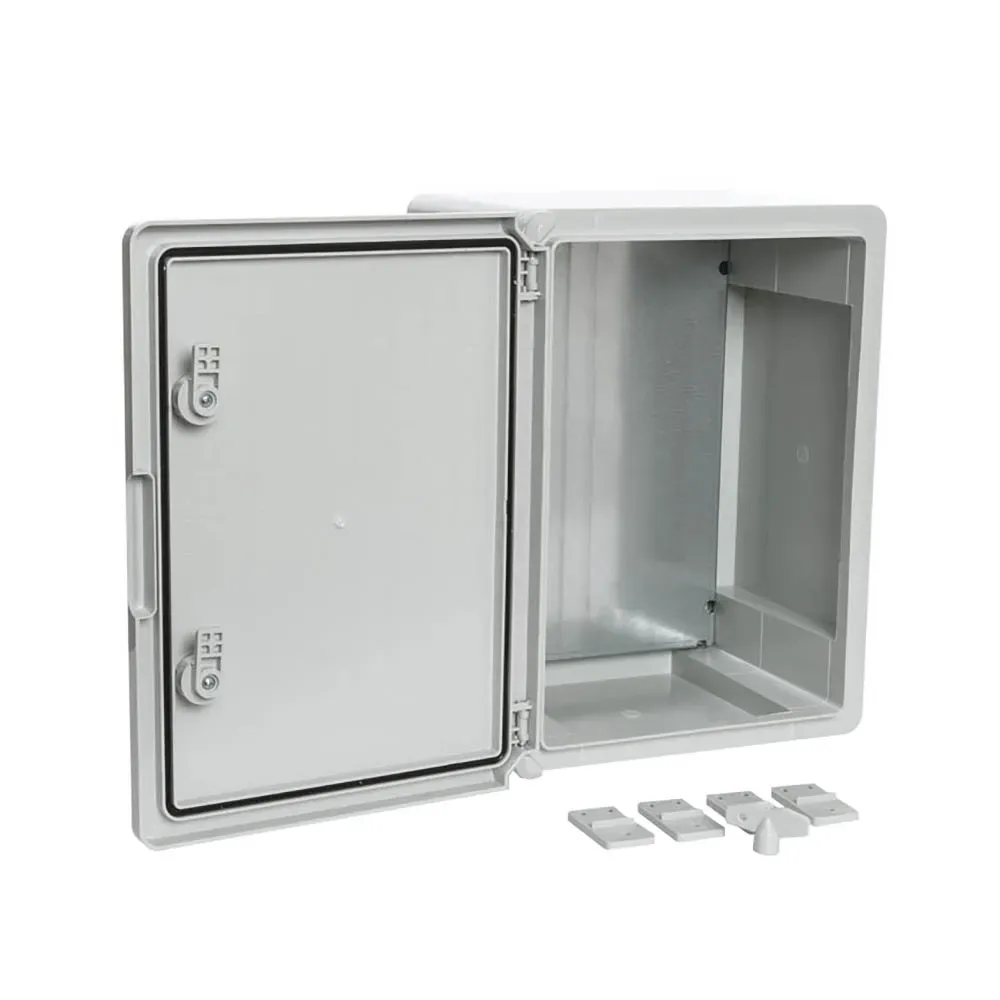 Корпус пластиковый с монтажной панелью щмп ip65 серая дверь 400х300х220 ПРОМРУКАВ PR08.26511