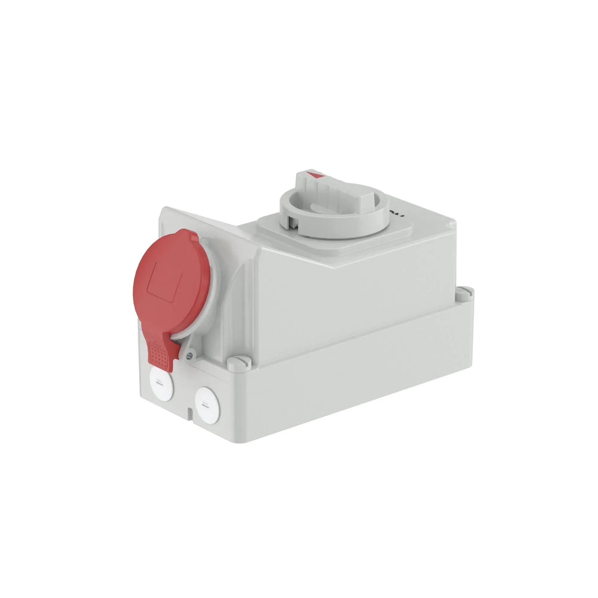 Розетка наружной установки с механической блокировкой и боковым расположением разъема ip44 32 ДКС DIS5603286