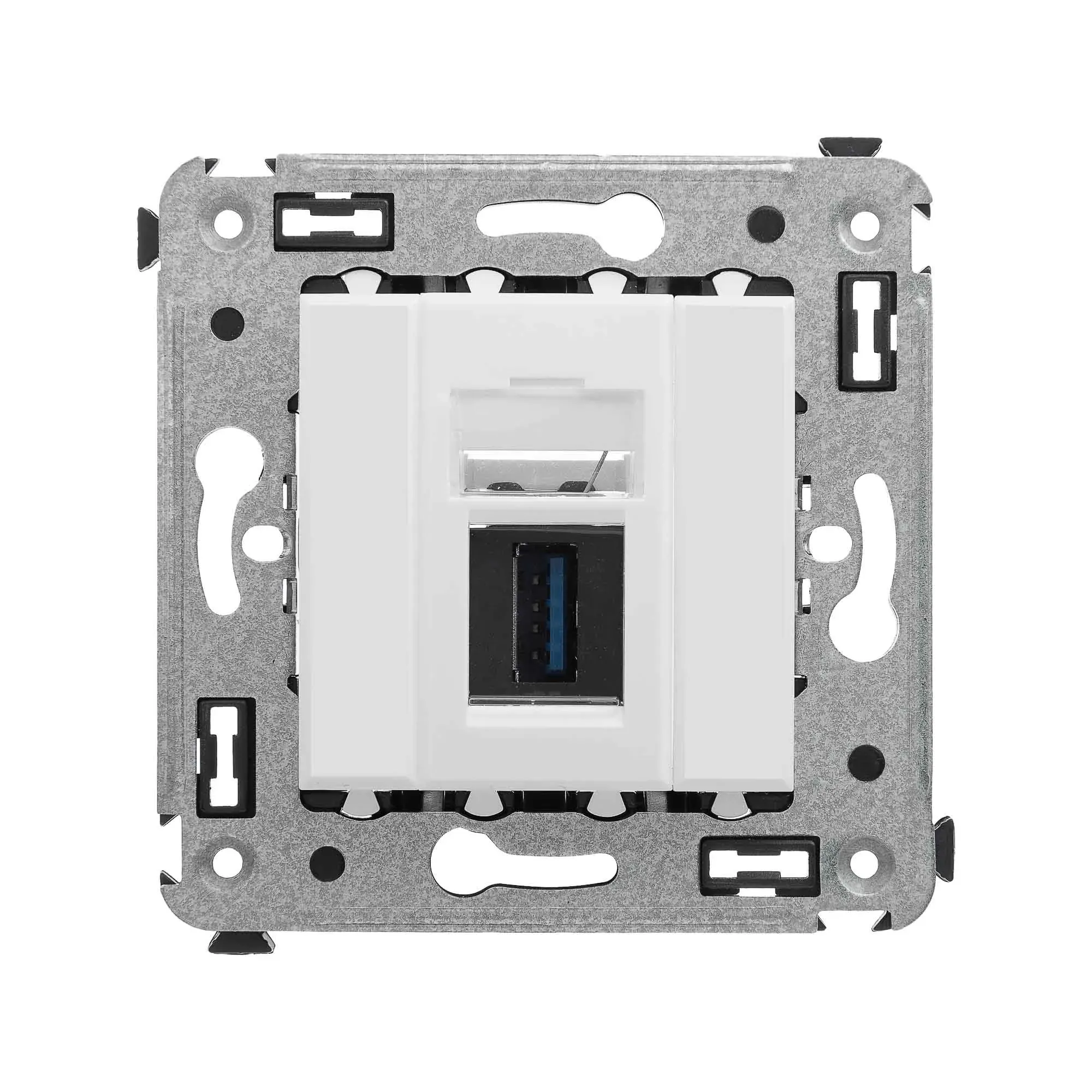 Avanti USB 3.0 розетка одинарная в стену, тип А-А, Белое облако DKC 4400303