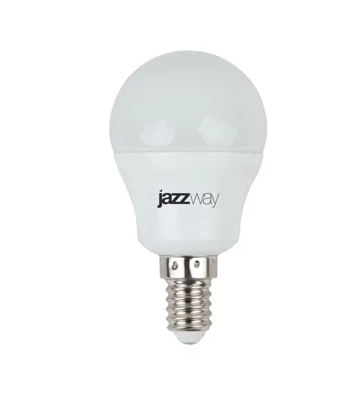 Лампа светодиодная led 7вт e14 530лм 230v/50hz теплый матовый шар sp JAZZWAY 1027856-2