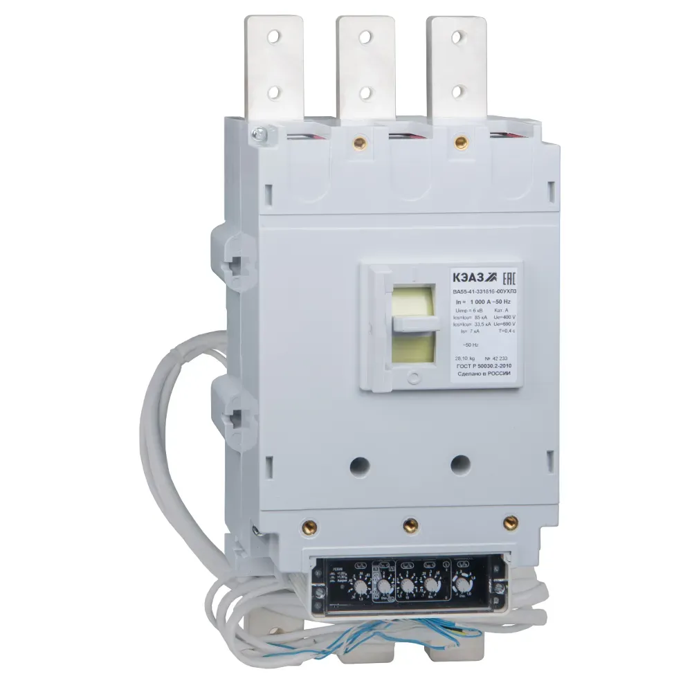 Выключатель автоматический ва55-41-334616-1000а-690ac-ухл3- КЭАЗ 256748