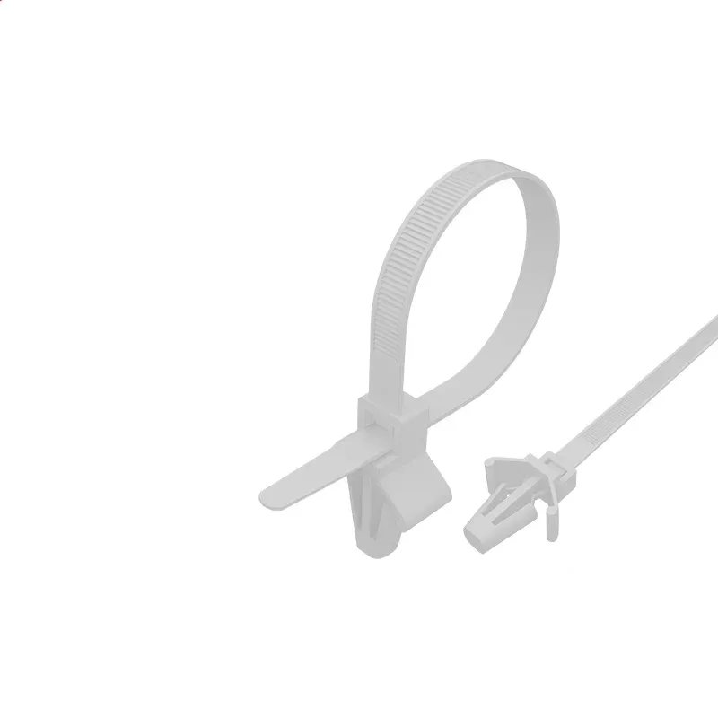 Хомут-стяжкa нейлоновая, крепежный пистон 100x2,5 мм, д. 2,4 мм, белая, 100 шт, rexant REXANT 07-0107
