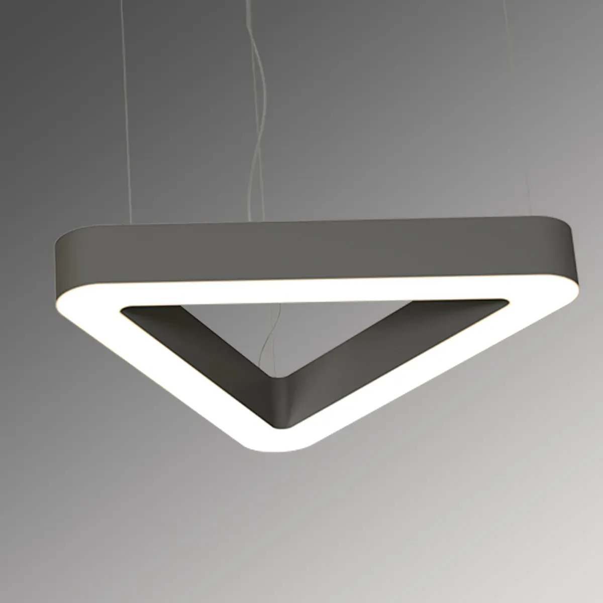 Светильник светодиодный RVE-LBX-HOLE-TRIO-SOFT-400-P (Треугольник закругл. с отв. 400х356х100мм S80мм 24Вт Подвесной 4000К Белый) RVElektro RVE00000421