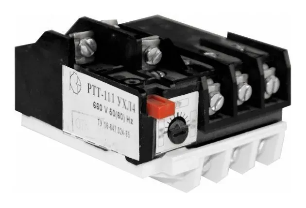 Реле электротепловое токовое РТТ-111 УХЛ4 0.63А КЗЭА г.Кашин 140111000В000.630000